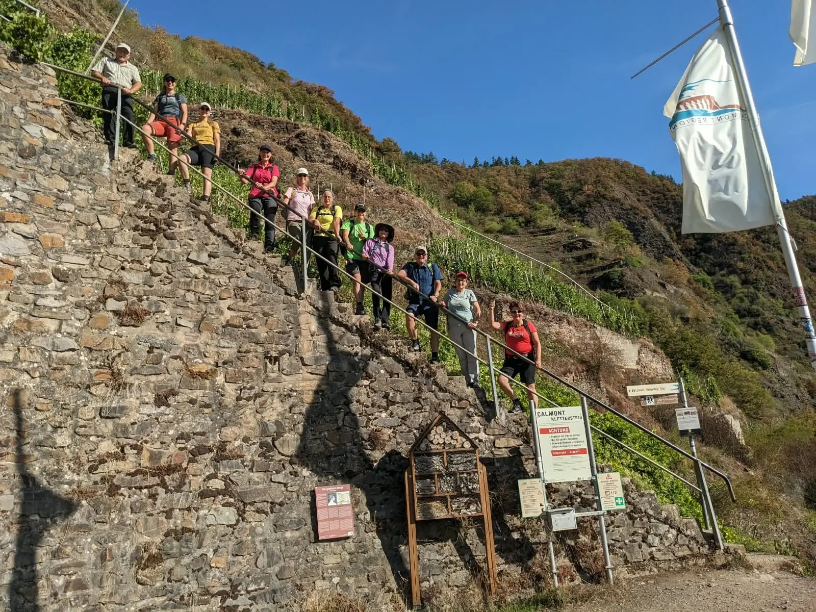 Bergfreunde am Calmont Klettersteig  | © Henrik Münker