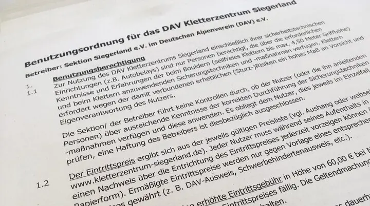 © DAV Kletterzentrum Siegerland