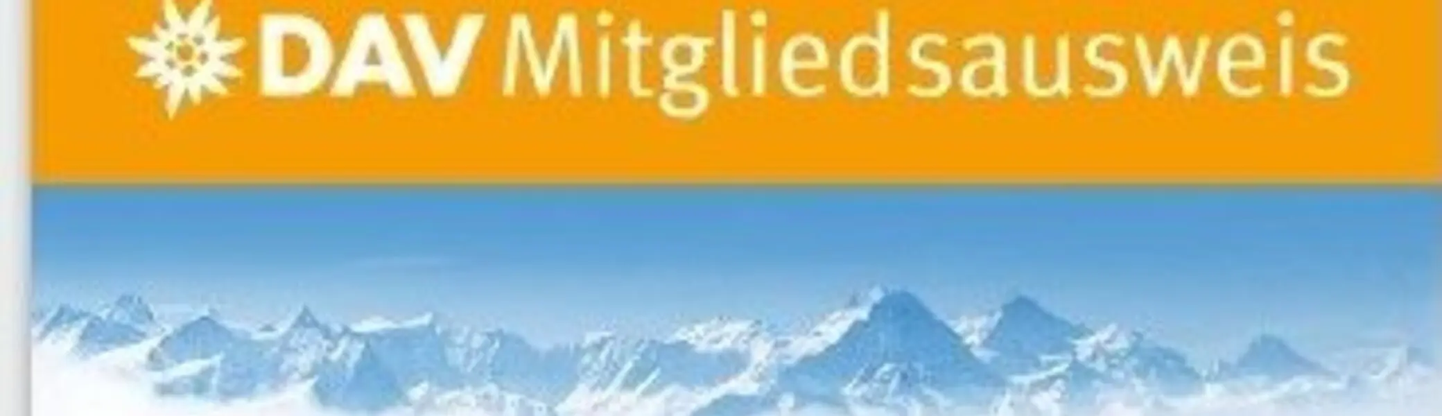 Deutscher Alpenverein  - digitaler Mitgliedsausweis | © DAV