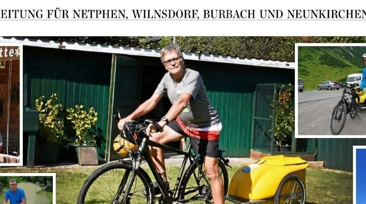 Westfalenpost v. 09.09.2025: Marathonradler steigt für immer ab | © Westfalenpost/Claudia Irle-Utsch