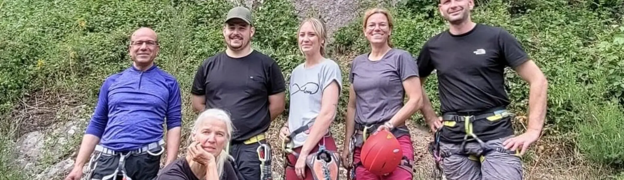 DAV Outdoorkletterkurs im Klettergebiet Werdohl | © Gudrun Plumhof