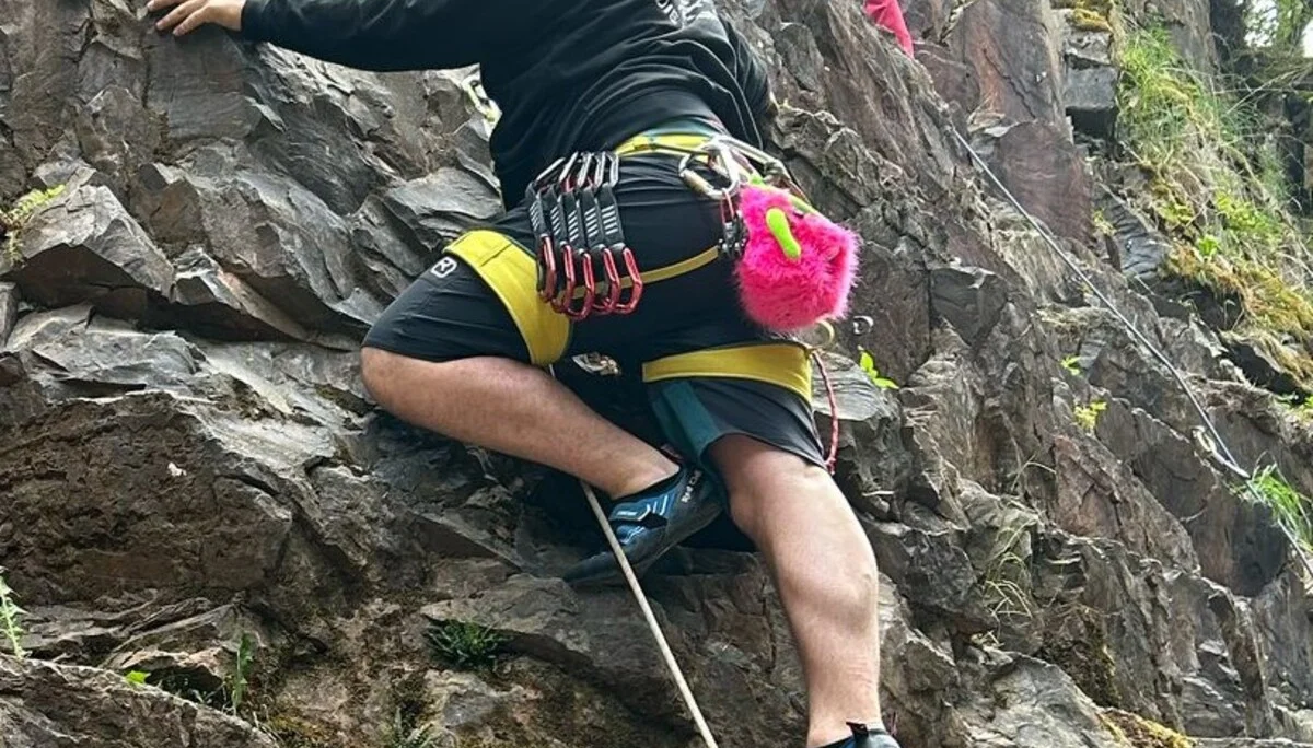 DAV Outdoorkletterkurs im Klettergebiet Werdohl | © Gudrun Plumhof