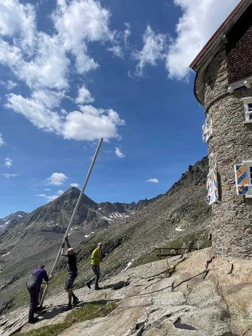 Arbeitseinsatz auf der Siegerlandhütte | © Julia Bieler